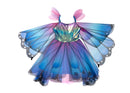 Schmetterlings Kleid mit Flügel und Haarreif Blau/Lila Kostüme Great Pretenders