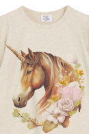 Hust & Claire Langarmshirt Anie White Melange