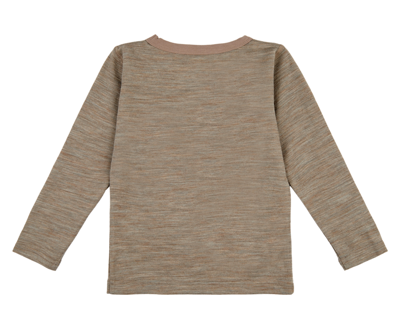 Hust & Claire Langarmshirt Awo Wolle Beaver