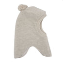 maximo GOTS MINI-Schlupfmütze Wollfleece, Pompons, Jerseyfutter