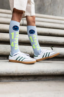 Tennissocken 1-2-3 powder blue neon Socken Loones