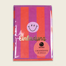 Einladungskarten-Set Streifen, violett/koralle/flieder – Einladung