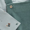 Fixoni Strampler Cord mit Langarmbody Silver Pine