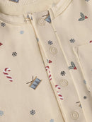 Strampler - Dusty Blue Weihnachten