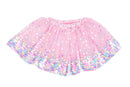 Neon Pink Party Fun Sequins Skirt