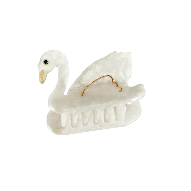Haarklammer Schwan