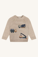 Strickpullover - HCPelle Trucks - Beige Melange