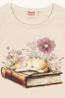 HCAlma Langarmshirt Book Cat - French Oak Langarmshirt Hust & Claire