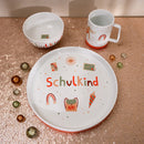 Porzellanset Schulkind Under The Sea mit großem Teller (23cm), Becher und Müslischale