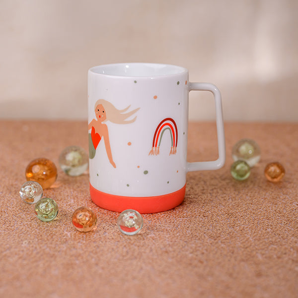Porzellanset Schulkind Under The Sea mit großem Teller (23cm), Becher und Müslischale