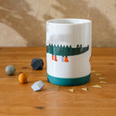 Porzellanset Schulkind Adventure mit großem Teller (23cm), Becher und Müslischale