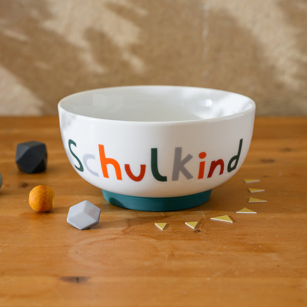 Porzellanset Schulkind Adventure mit großem Teller (23cm), Becher und Müslischale