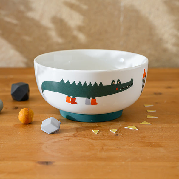 Porzellanset Schulkind Adventure mit großem Teller (23cm), Becher und Müslischale