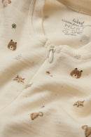 Hust & Claire Strampler HCManu Wolle/Bambus - Forest Off White