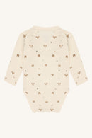 Hust & Claire Body Wolle/Bambus HCBaloo Wrap Forest - Off White
