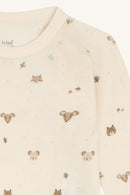 Hust & Claire Body Wolle/Bambus HCBaloo Wrap Forest - Off White