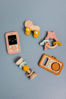 Baby-Silikontelefon aus Holz - Mrs. Cat Holzspielzeug Trixie