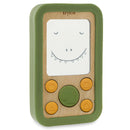 Baby-Silikontelefon aus Holz - Mr. Dino Holzspielzeug Trixie