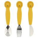 Kinderbesteck Set aus Silikon 3-teilig - Mr. Lion Besteck Trixie