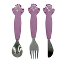 Kinderbesteck Set aus Silikon 3-teilig - Mrs. Peacock Besteck Trixie