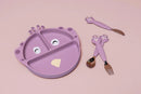 Kinderbesteck Set aus Silikon 3-teilig - Mrs. Peacock Besteck Trixie