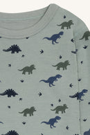 Hust & Claire Langarmshirt HCAbba Dino Wolle/Bambus - Slate Green