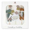 Kuchen-Topper zur Einschulung Pastell