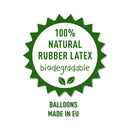Ballons mit Zahl “6” aus 100% Naturkautschuk