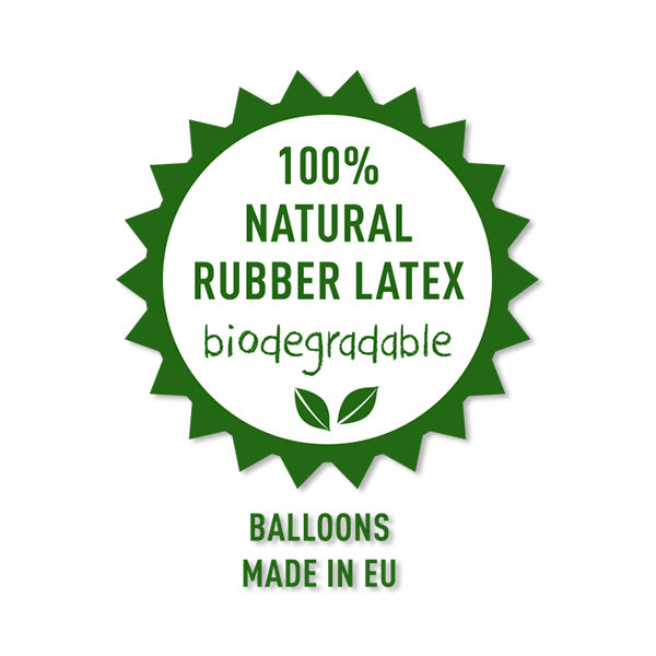 Ballons mit Zahl “7” aus 100% Naturkautschuk