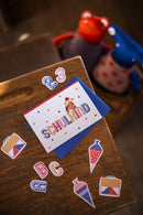 Table Confetti Einschulung, bunt mit Zahlen und Schultüten Tischdekoration Ava & Yves