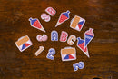 Table Confetti Einschulung, bunt mit Zahlen und Schultüten Tischdekoration Ava & Yves