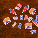 Table Confetti Einschulung, bunt mit Zahlen und Schultüten Tischdekoration Ava & Yves