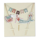 Kuchen-Topper zur Einschulung mit Glitzereffekt  Schulkind Under the Sea