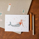 Sticker Schulkind mit Glitzereffekt – Under the Sea