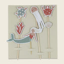 Kuchen-Topper Meerjungfrau mit Glitzereffekt Under the Sea