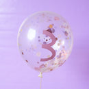 Ballons mit Zahl “3” aus 100% Naturkautschuk