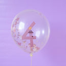 Ballons mit Zahl “4” aus 100% Naturkautschuk