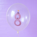 Ballons mit Zahl “8” aus 100% Naturkautschuk