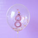 Ballons mit Zahl “8” aus 100% Naturkautschuk