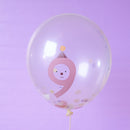 Ballons mit Zahl “9” aus 100% Naturkautschuk