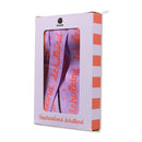 Geschenkband-Set „Schulkind“: Band 20mm in flieder mit Schrift in rosa und zwei Bänder 5mm rosa und gelb, je 3m