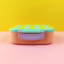 Brotdose / Lunchbox, Stripes mint/gelb/apricot Brotdosen Ava & Yves