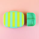 Brotdose / Lunchbox, Stripes mint/gelb/apricot Brotdosen Ava & Yves