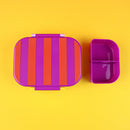 Brotdose / Lunchbox, Stripes violett/rot/flieder Brotdosen Ava & Yves