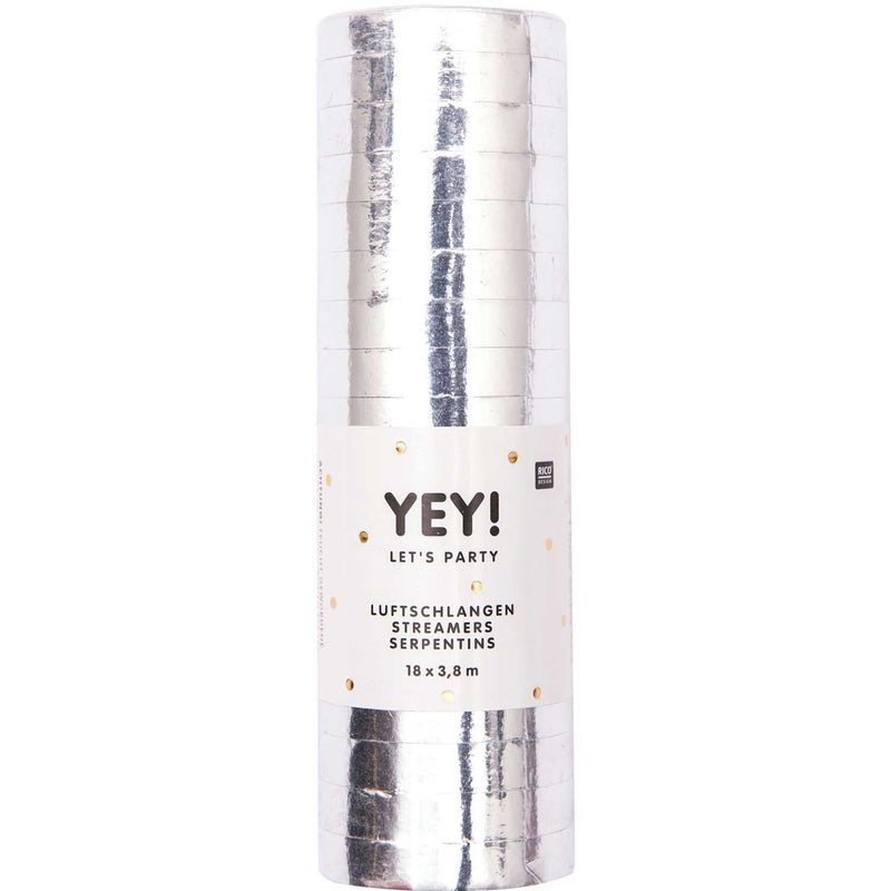Luftschlangen Silber