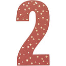 Zahl "2" für Girlande