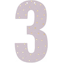 Zahl "3" für Girlande