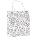 Paper Poetry Papiertüten zum Ausmalen Activity Colouring 18x21cm 3 Stück Geschenktüten Rico