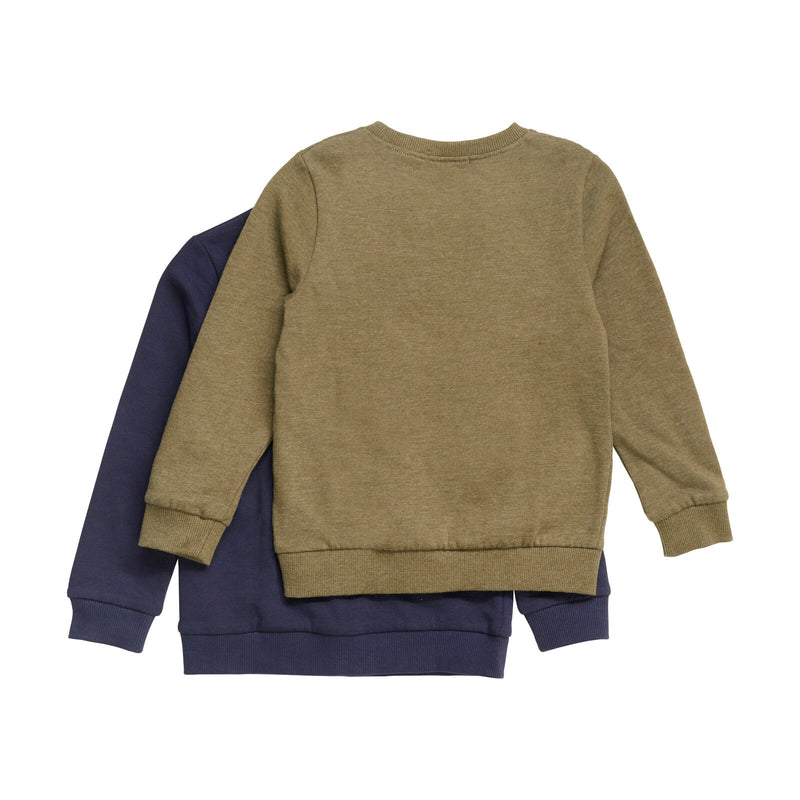 Minymo Sweatshirt Doppelpack Dark Olive