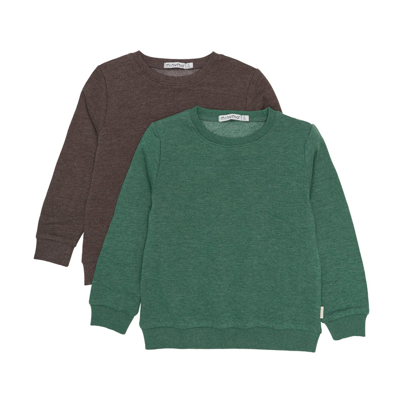 Minymo Sweatshirt Doppelpack Hunter Green